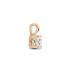 Hanger, 14krt. rose-goud met zirconia (5mm.) - 16224