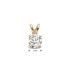 Hanger, 14krt. rose-goud met zirconia (5mm.) - 16224