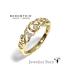 Bernstein Ring, 14krt.goud met diamant totaal 0,10ct. (maat 17,5) - 24441