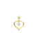 Hanger, 9 karaat hart met zirkonia - 24802