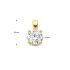 Hanger, 14krt.goud met Lab grown Diamant 0.25ct (lengte: 8,5 mm.) - 24836