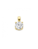 Hanger, 14krt.goud met Lab grown Diamant 0.25ct (lengte: 8,5 mm.) - 24836