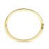 Bangle, zilver verguld met scharnier vlakke buis 4mm. (60 x 50 mm.) - 24865