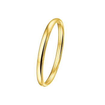 Bangle, 14krt. goud met dopsluiting (breedte: 6mm.) D=64mm. - 7152