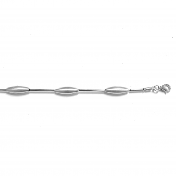 Armband, zilver breedte:5,5mm. (lengte: 18,5cm.) - 4387 Armband, zilver breedte:5,5mm. (lengte: 18,5cm.) - 4387