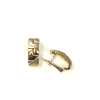 Oorknoppen, 14krt.goud met steker en clip-mechaniek (17x7mm.) - 5404 Oorknoppen, 14krt.goud met steker en clip-mechaniek (17x7mm.) - 5404