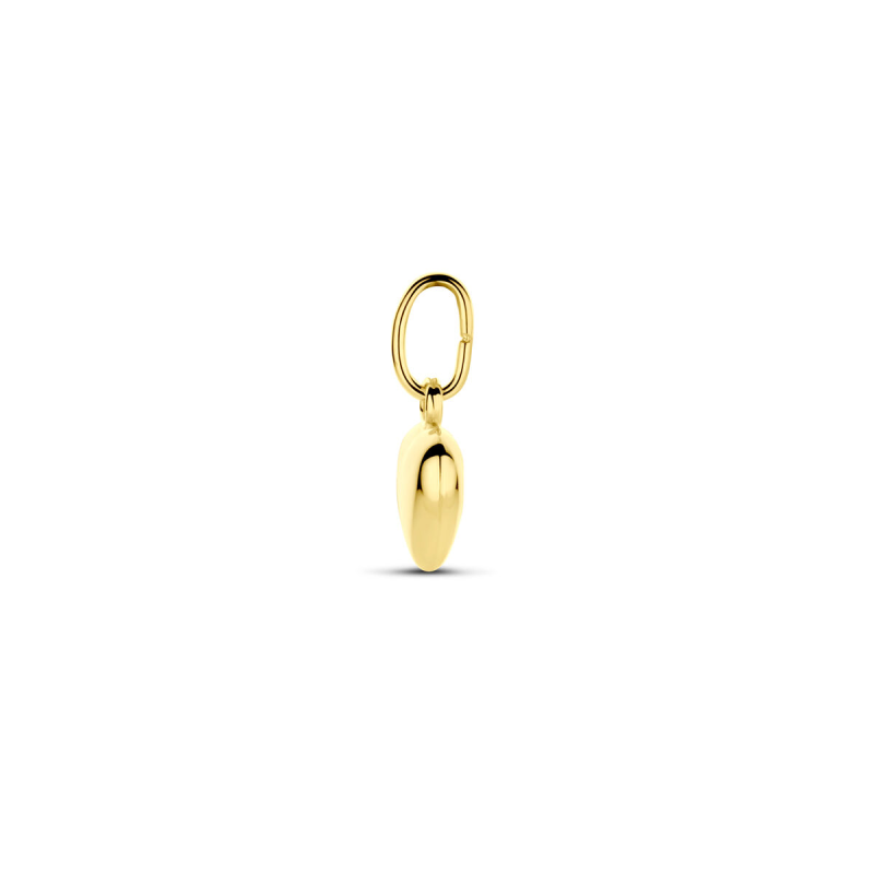 Hanger, 14krt.goud hart (6,5mm.) - 8852