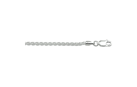HC Collier, zilver gerhodineerd palmier 2,4mm. (lengte: 45cm.) - 9496