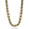 Collier, zilver verguld schakelbreedte 10,5mm (lengte: 45cm.) - 9519