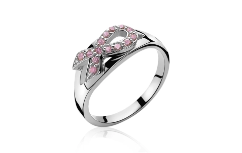 Zinzi Ring, model ZIR560 Pink Ribbon (maat 54) - 9527