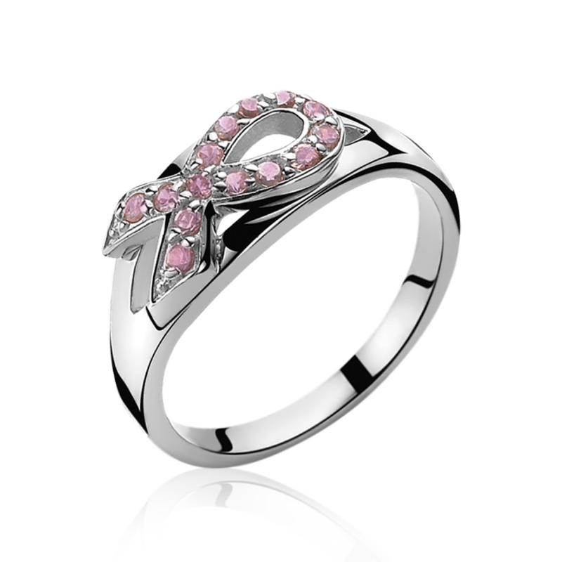 Zinzi Ring, model ZIR560 Pink Ribbon (maat 54) - 9527