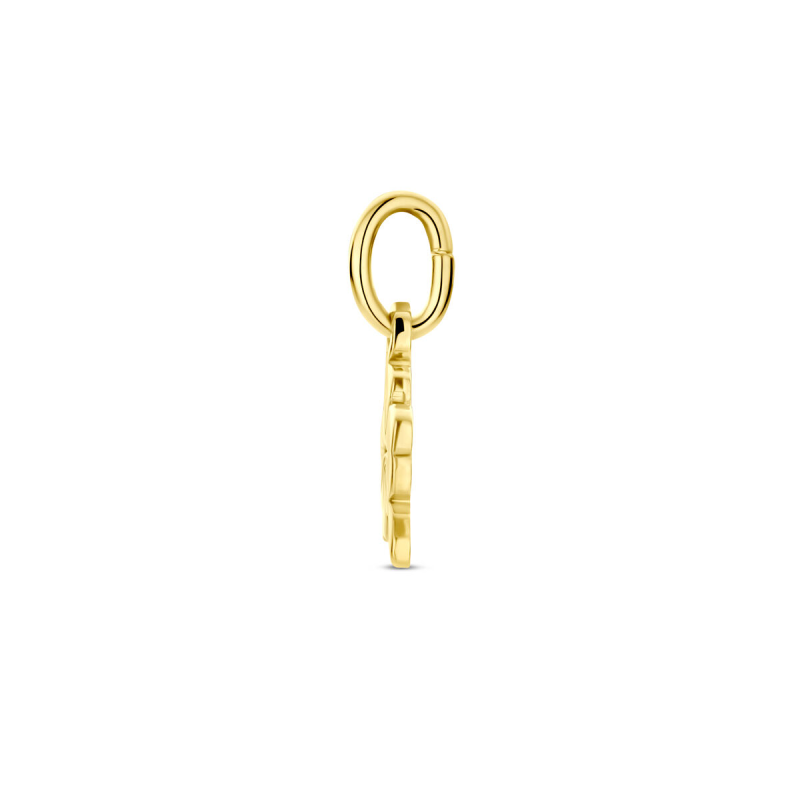 Hanger, 14krt.goud klaver (6mm.) - 5201