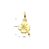 Hanger, 14krt.goud klaver (6mm.) - 5201