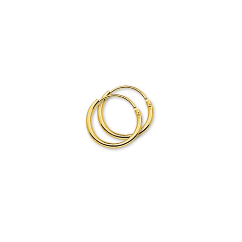 Oorringen, 14krt.goud (9x1,3mm.) PRIJS PER STUK! - 5193 Oorringen, 14krt.goud (9x1,3mm.) PRIJS PER STUK! - 5193