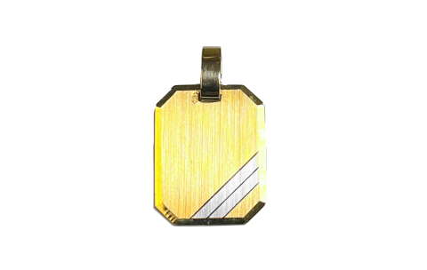 HC Hanger, 14krt.goud graveerplaatje (14x18mm.) - 4160