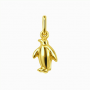 14krt. geelgouden hanger pinquin (hoogte incl.hangoog: 15mm.) - 3812