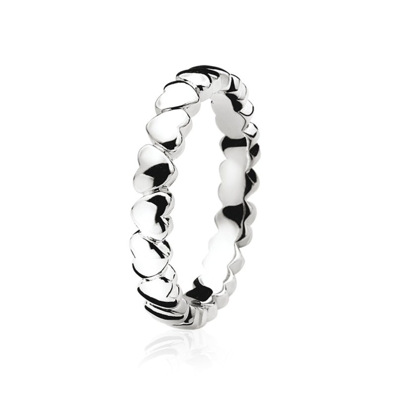 Zinzi Ring, model ZIR601 (maat 54) hartjes - 8813