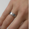 Boccia Ring, titanium model 0101-12 breedte: 6mm. met diamant 0,02ct. (maat 54) - 8099 Boccia Ring, titanium model 0101-12 breedte: 6mm. met diamant 0,02ct. (maat 54) - 8099