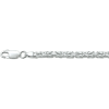 Collier, zilver koningsschakel 3mm.(lengte: 50cm.) - 8180