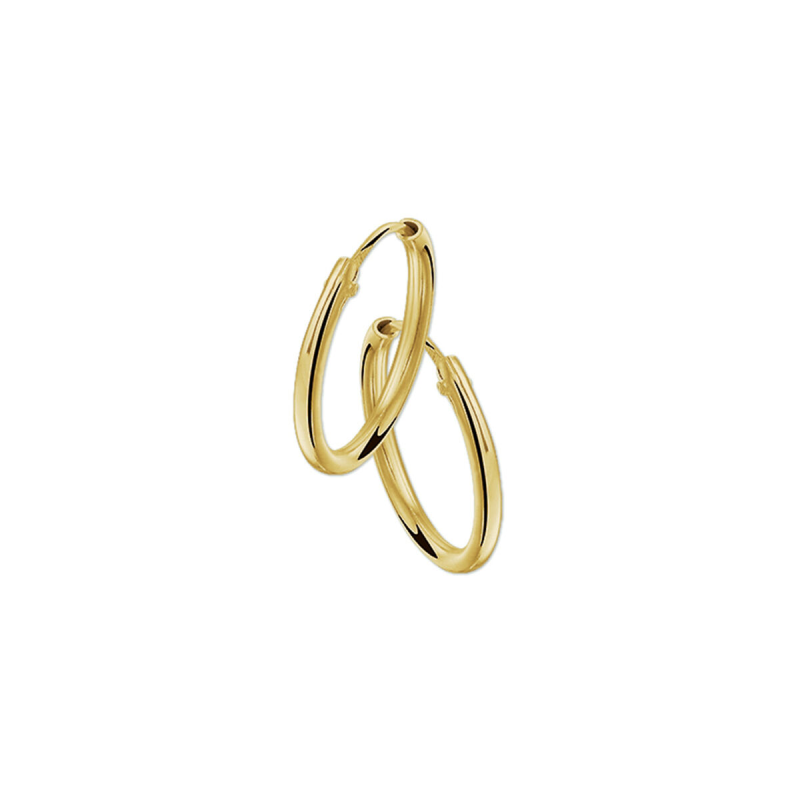 Oorringen, 14krt.goud (13x1,8mm.) - 8428
