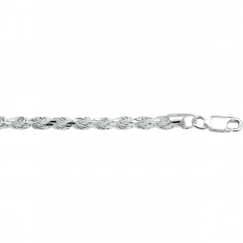 Armband, zilver koord 3,2mm. (lengte: 19cm.) - 8742