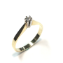 Pas Diamonds Ring, 14krt.goud met diamant 0,08ct. (maat 17,5) - 8751
