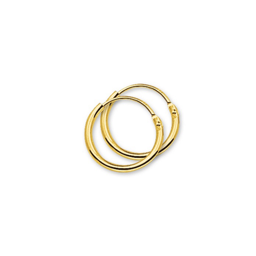 Oorringen,14krt.goud (11x1,3mm.) PRIJS PER STUK! - 8754