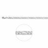 Armband, zilver figaroschakel 5mm. (lengte: 20cm.) - 9211