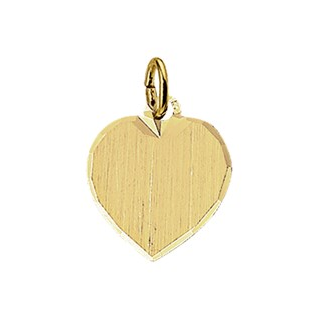Hanger, 14krt.goud graveerplaatje hart (13mm.) - 9559 Hanger, 14krt.goud graveerplaatje hart (13mm.) - 9559