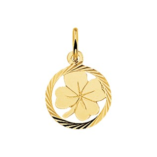 Hanger, 14krt.goud klaver (13mm.) - 9739 Hanger, 14krt.goud klaver (13mm.) - 9739