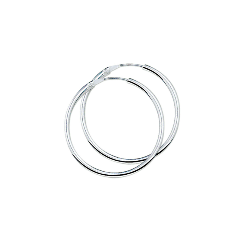 Oorringen, zilver (26x2,1mm.) - 9793