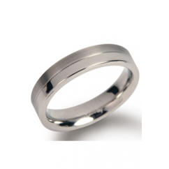 Boccia Ring, titanium model 0129-01 breedte: 4,3mm. (maat 53) - 9870 Boccia Ring, titanium model 0129-01 breedte: 4,3mm. (maat 53) - 9870