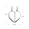 Graveerhanger, zilver breekhartje (16mm.) - 9884