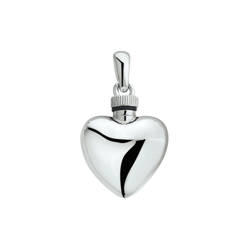 Urnhanger, zilver hart bol (17mm.) - 9923 Urnhanger, zilver hart bol (17mm.) - 9923