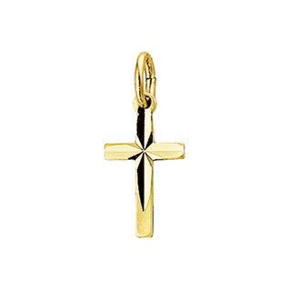 Hanger, 14krt.goud kruisje (8x14,5mm.) - 10133 Hanger, 14krt.goud kruisje (8x14,5mm.) - 10133