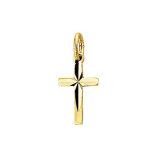 Hanger, 14krt.goud kruisje (8x14,5mm.) - 10133 Hanger, 14krt.goud kruisje (8x14,5mm.) - 10133