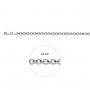 Aarmband, zilver jasseron 4,5mm. (lengte 18cm.) - 10274