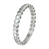 Ring, 14krt. witgoud (maat 18) - 10509