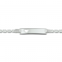 Graveerarmband zilver met hart (16-18cm.) - 10596