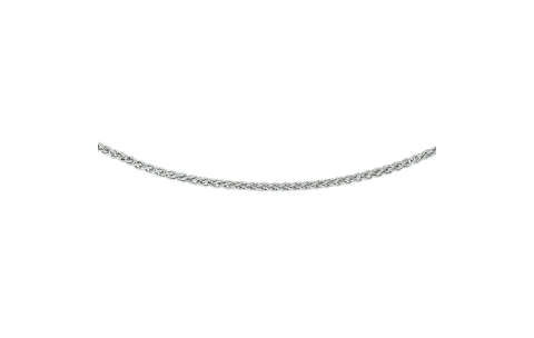 Collier, zilver palmierschakel 1,6mm. (lengte: 45cm.) - 10598