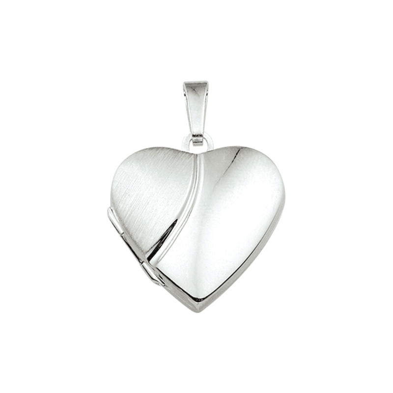 medaillon hart mat/glans - 10701