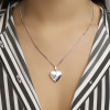 medaillon hart mat/glans - 10701