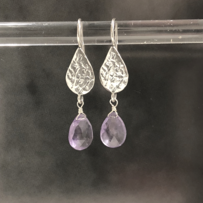 Jeh Jewels Oorhanger, model 17494 zilver met Amethyst - 10842