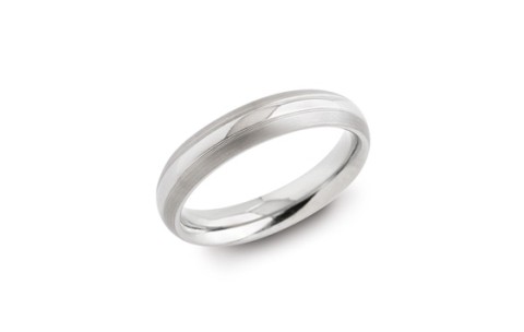Boccia Ring, titanium model 0131-01 breedte: 5mm. (maat 63) - 10879