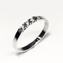 Eclat Alliance ring, model A303-3x3W totaal 0.09ct.diamant (maat 17) - 11109