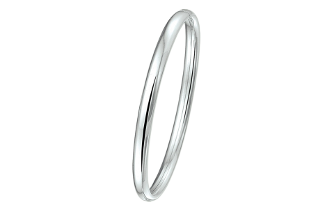 HC Bangle, zilver halfrond (5mm.) - 11156