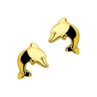 Oorknoppen, 14krt.goud dolfijn - 11206 Oorknoppen, 14krt.goud dolfijn - 11206