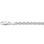 Colllier, zilver koord 3,5mm. (lengte: 45cm.) - 11499