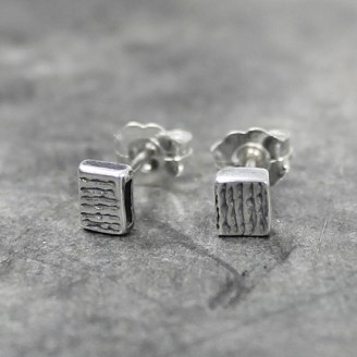 Jeh Jewels, Oorknop model 14040 zilver/oxie (5mm.) - 11850