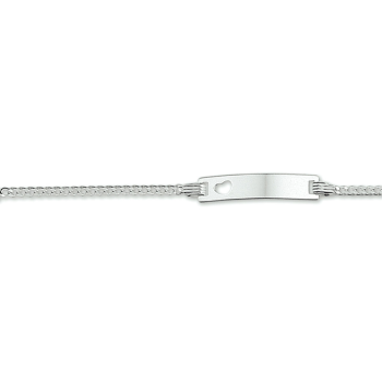 Graveerarmband zilver (lengte: 9-11cm.) - 12026